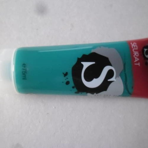 X 1 tube de peinture acrylique de couleur vert foncé 75 ml 
