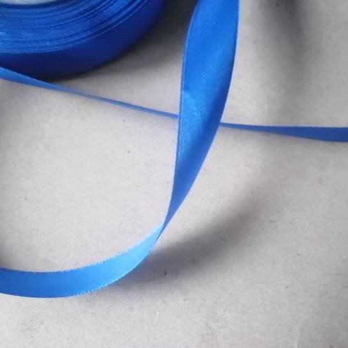 X 1 mètre de ruban satin satiné de couleur royal bleu 15 mm 