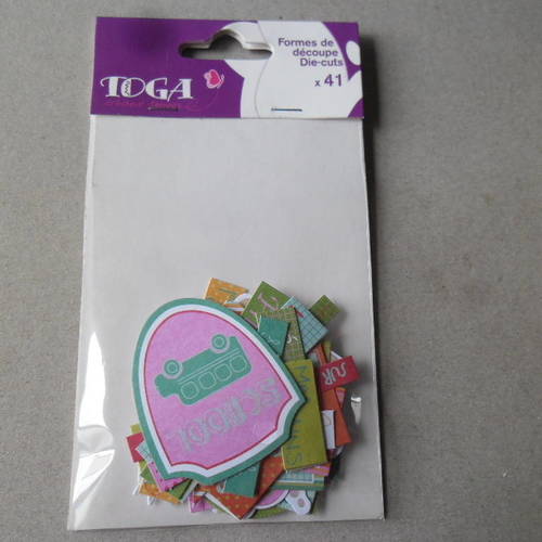 Toga Chipboards Formes Découpées, Autre, Multicolore, 11 X 14.5 X 1 Cm CH84