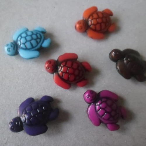 Promotion x 100 mixte perles tortue en acrylique 20 x 15 mm 