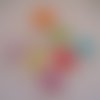 X 1 breloque en forme de nœud acrylique pour rainbow loom 