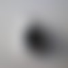 X 1 pendentif en forme de goutte d'eau à strass noir argenté 29 x 17 mm