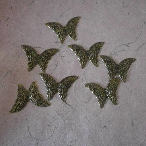 Lot de 5 connecteurs papillon couleur bronze 4,1 x 2,9 cm 