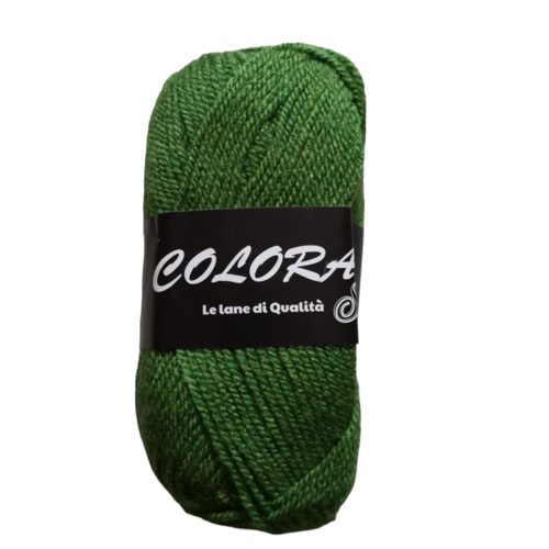 Pelote laine colora soft verde