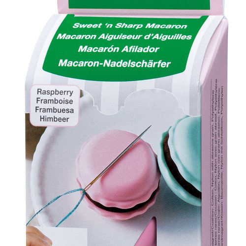 Macaron aiguiseur d'aiguilles framboise clover