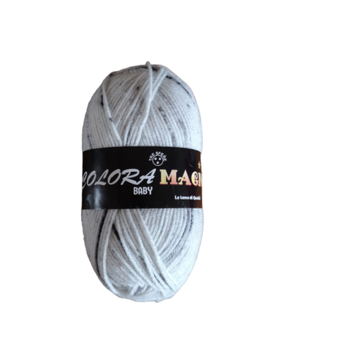 Pelote laine colora magic gris mix