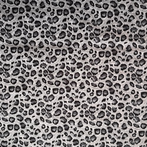 Tissus léopard gris