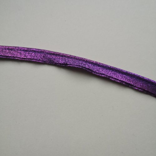 Passepoil lurex violet