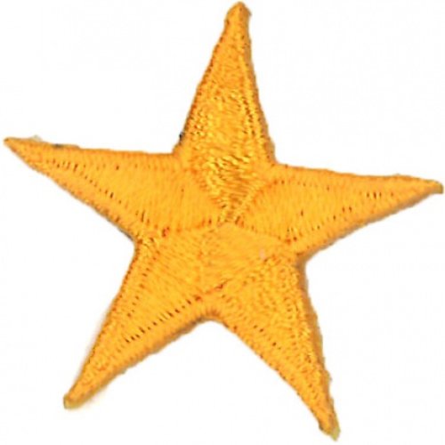 Ecusson thermocollant étoile jaune