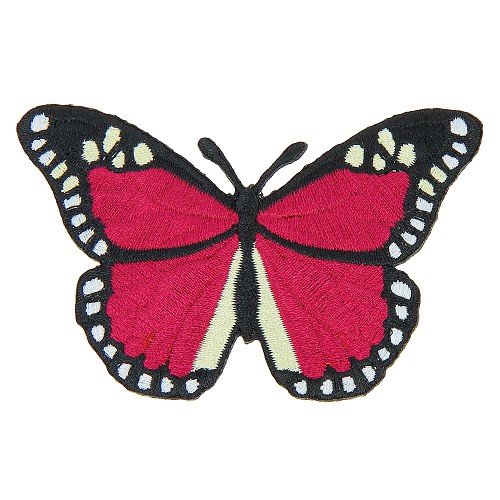 Ecusson thermocollant papillon parme