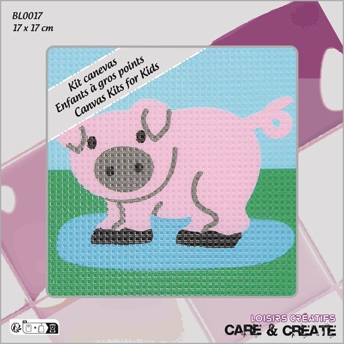 Canevas enfant : le cochon