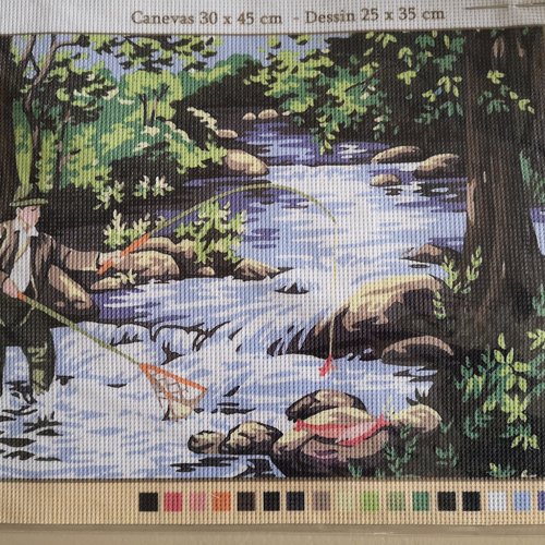 Canevas le pêcheur
