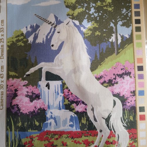 Canevas licorne