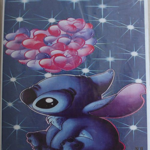 Diamond painting "stitch amoureux"