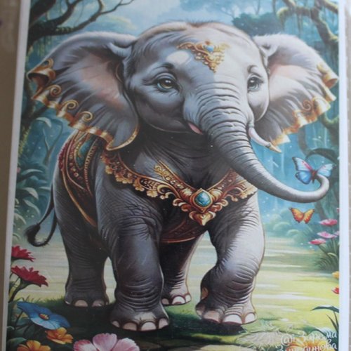 Diamond painting "l'éléphant"