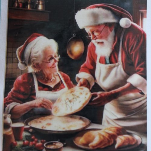 Diamond painting " mère et père noël"