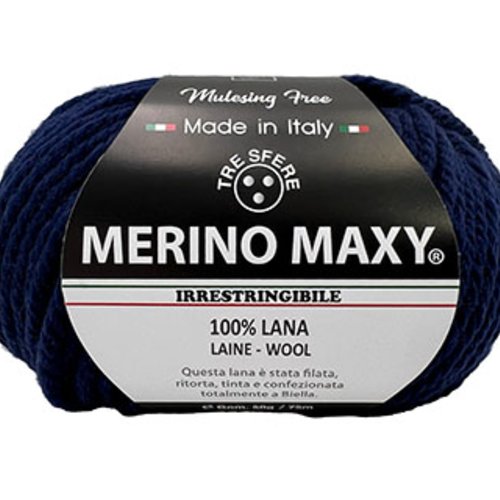 Pelote merino maxy marine