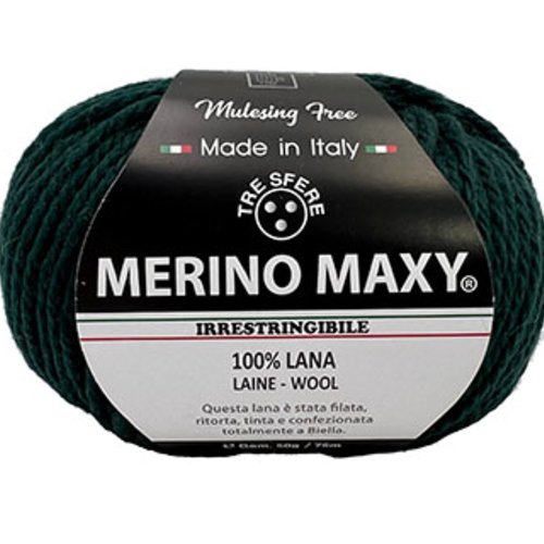Pelote merino maxy vert