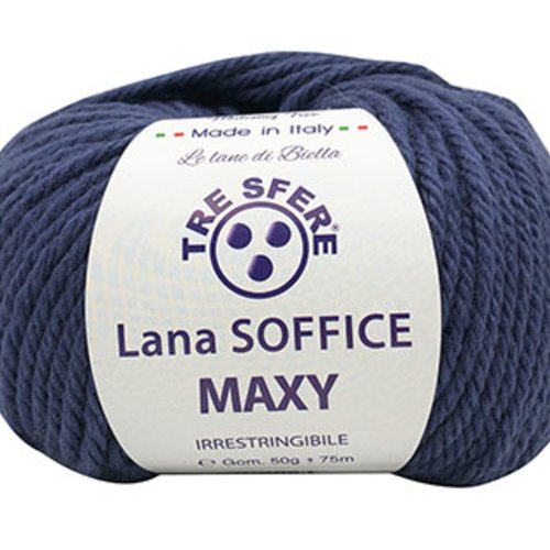 Pelote lana soffice maxy bleu gris