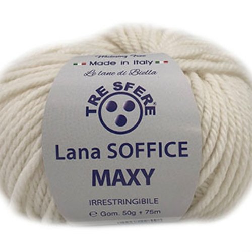 Pelote lana soffice maxy ecru