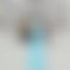 Biais uni turquoise clair