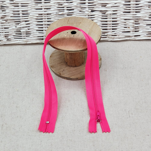Fermeture  fuchsia 40  cm