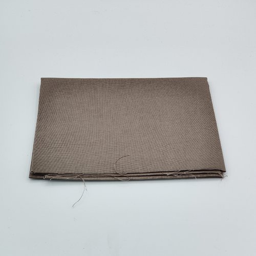 Coupon tissu coton  50 x 50 cm  uni taupe
