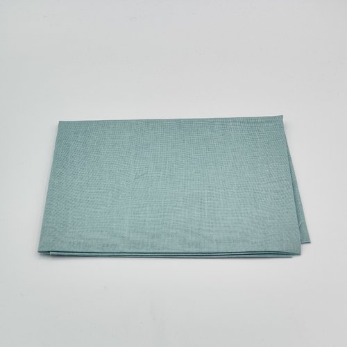 Coupon tissu coton  50 x 50 cm  uni vert d'eau