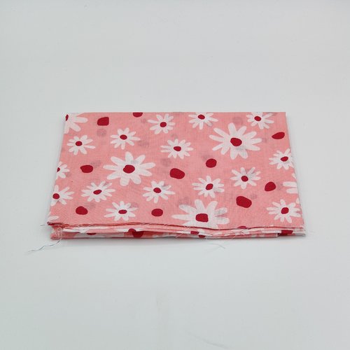 Coupon tissu popeline de coton  50 x 50 cm