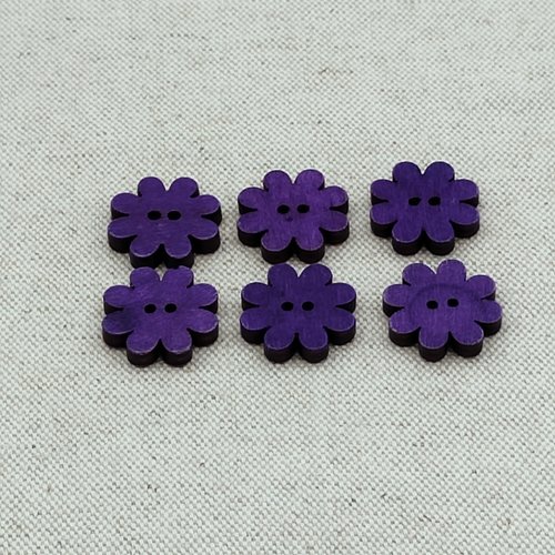 Boutons fleurs bois violet