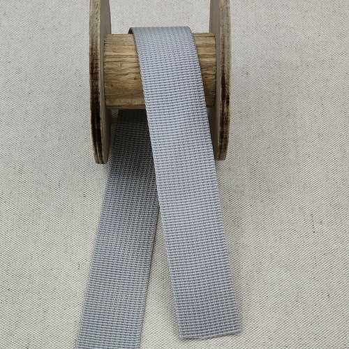 Sangle polyester 30 mm gris clair