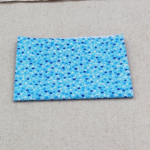 Coupon tissu popeline de  coton  50 x 50 cm