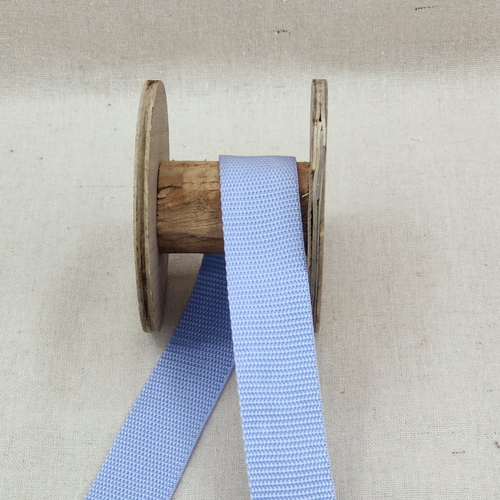 Sangle polyester 30 mm bleu ciel