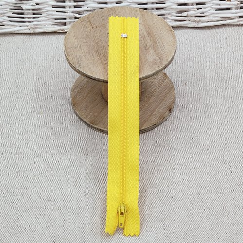 Fermeture jaune 15 cm