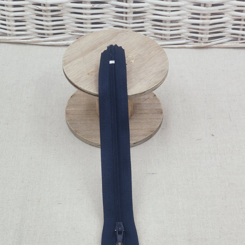 Fermeture bleu marine 15 cm