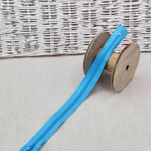 Fermeture bleu 30 cm