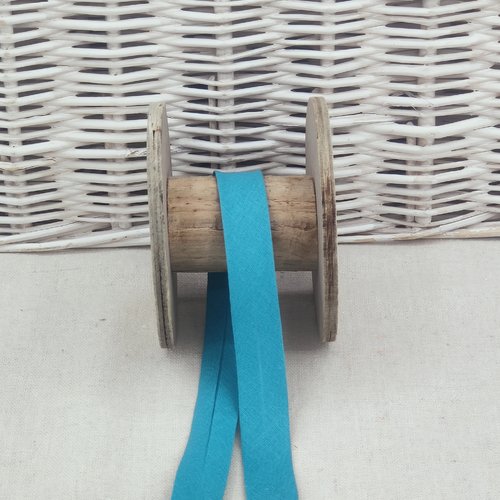 Biais uni bleu canard