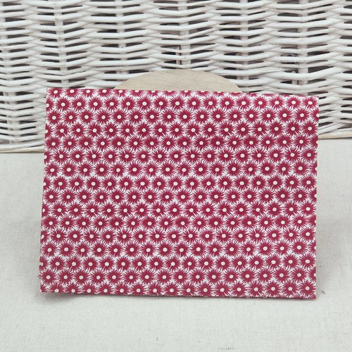 Coupon tissu popeline de coton  50 x 50 cm
