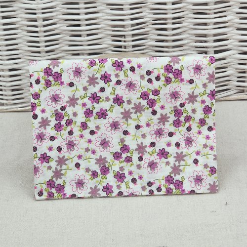 Coupon tissu popeline de coton  50 x 50 cm