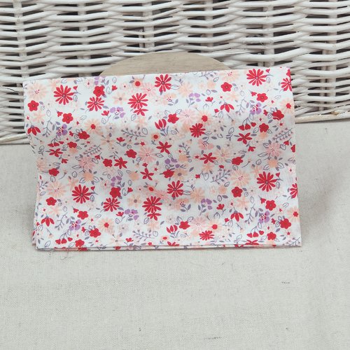 Coupon tissu popeline de coton  50 x 50 cm