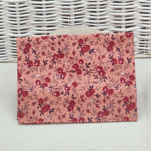 Coupon tissu popeline de  coton  50 x 50 cm