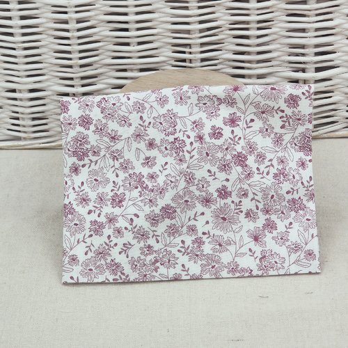 Coupon tissu popeline de coton  50 x 50 cm