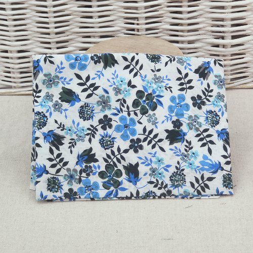 Coupon tissu popeline de coton  50 x 50 cm