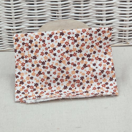 Coupon tissu popeline de coton  50 x 50 cm