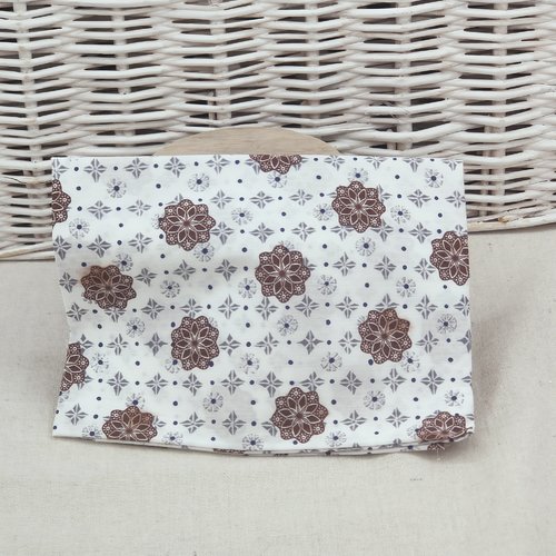Coupon tissu popeline de coton  50 x 50 cm
