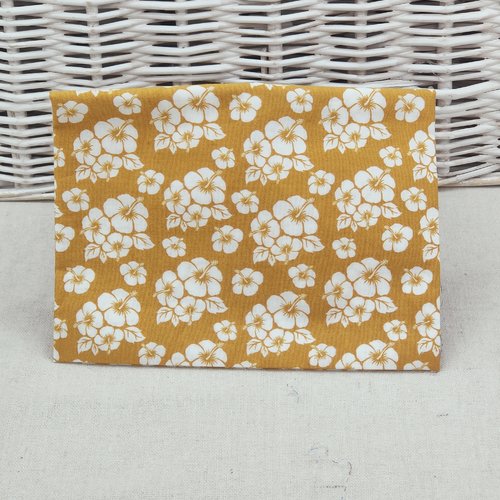 Coupon tissu popeline de coton  50 x 50 cm