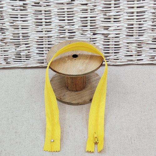 Fermeture  jaune  40  cm