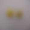 Bouton confection, jaune, diamètre 15 mm, vendu par lot de 4 boutons (bo-231362)