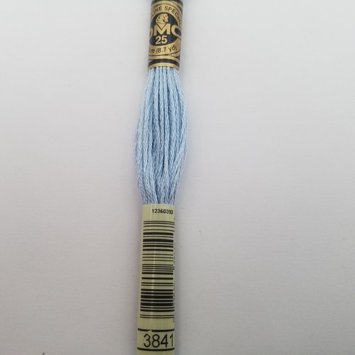 Fil à broder - mouliné dmc 3841 pour broderie et tapisserie