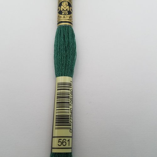 Fil à broder - mouliné dmc 561 pour broderie et tapisserie